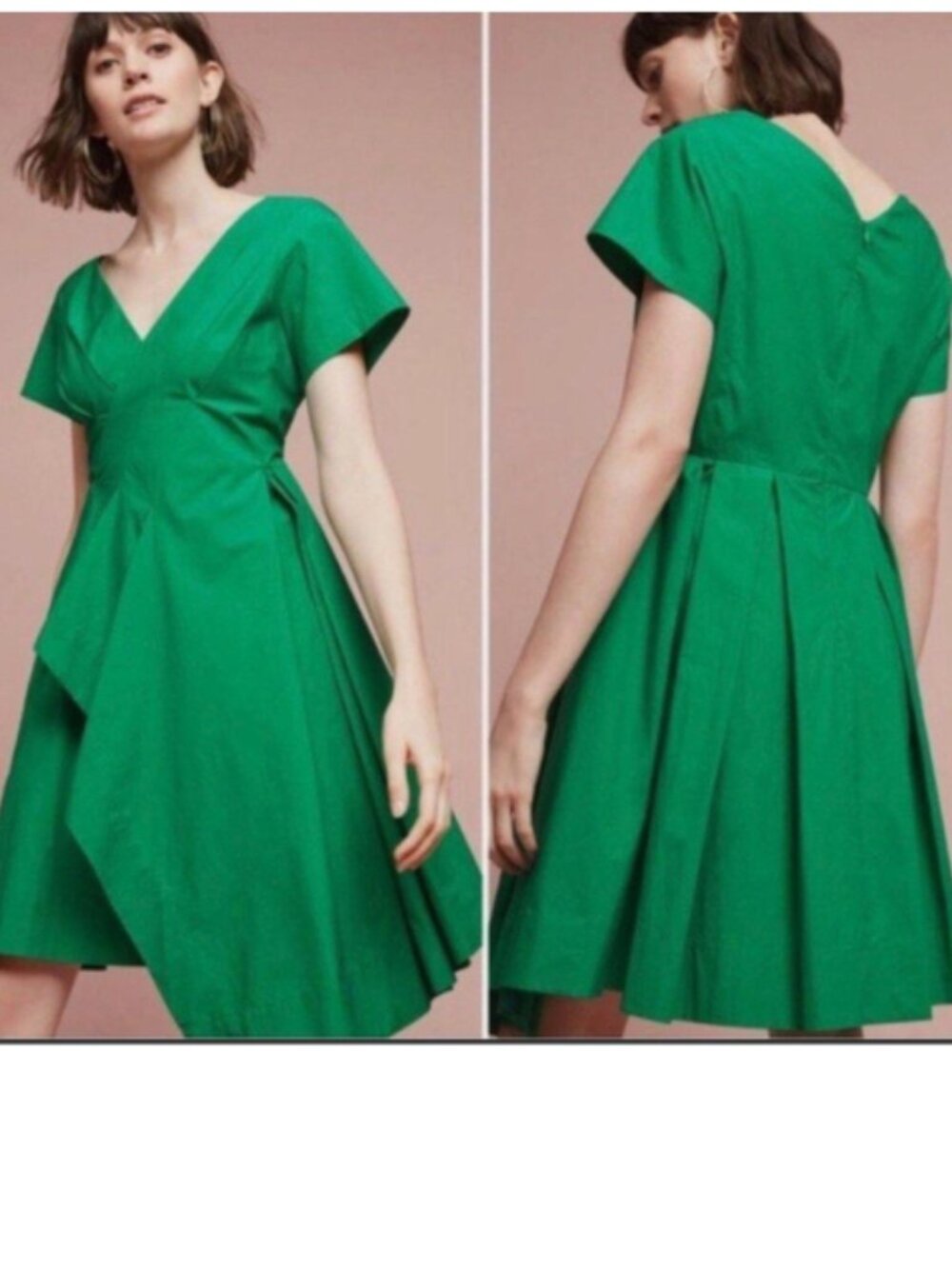 Anthropologie Maeve Midi Dress Emerald Green Women's Size 12